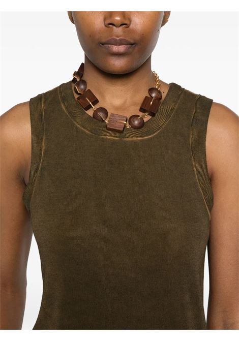 ti top donna mostarda UMA WANG | UP1030UW240